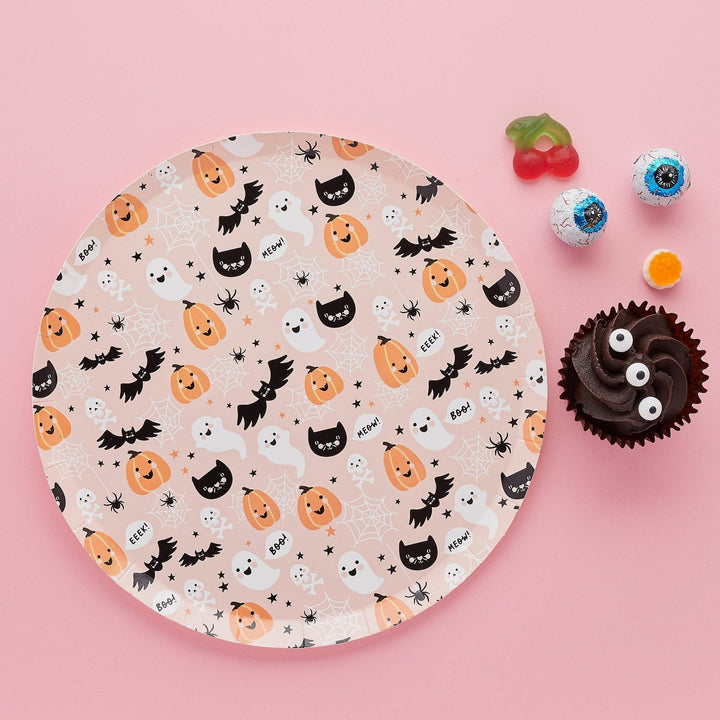 Hootyballoo Halloween Party Supplies - Halloween Character Party Plates x 10 Party Supplies Halloween Character Party Plates x 10