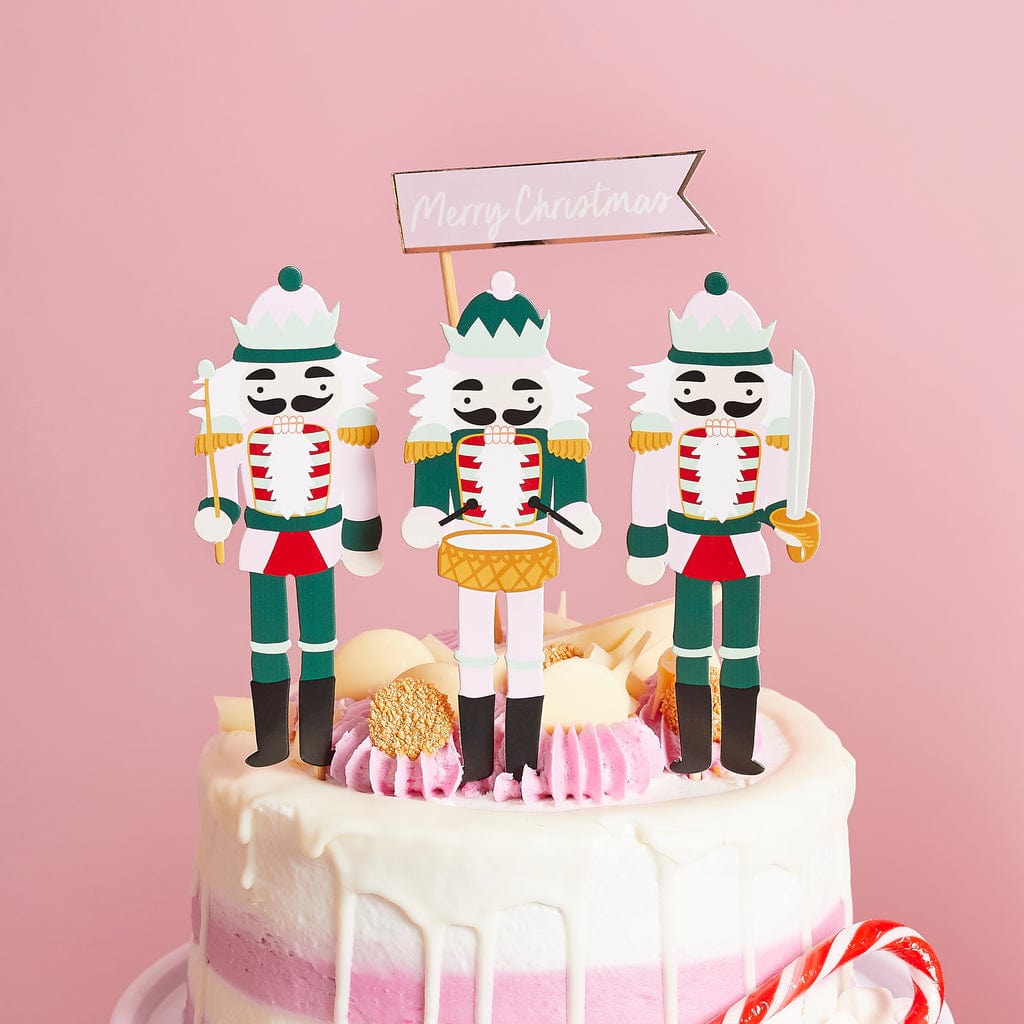 Hootyballoo -  Nutcracker Christmas Cake Topper Set cake topper Nutcracker Christmas Cake Topper Set