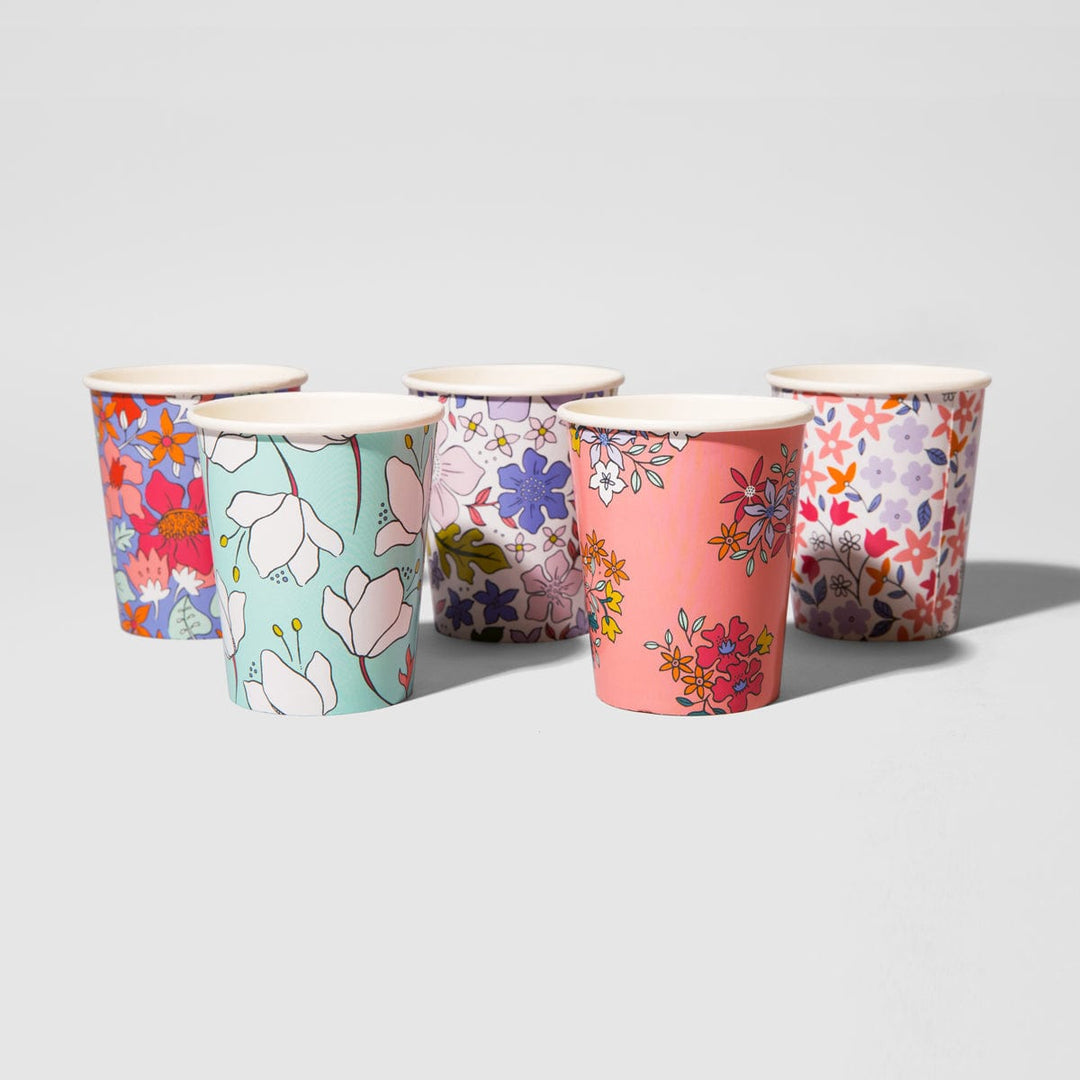 Party Supplies In Full Bloom Cups x 10
