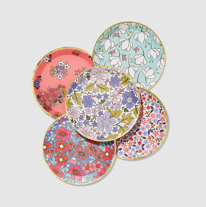 Party Supplies In Full Bloom Small Plates x 10