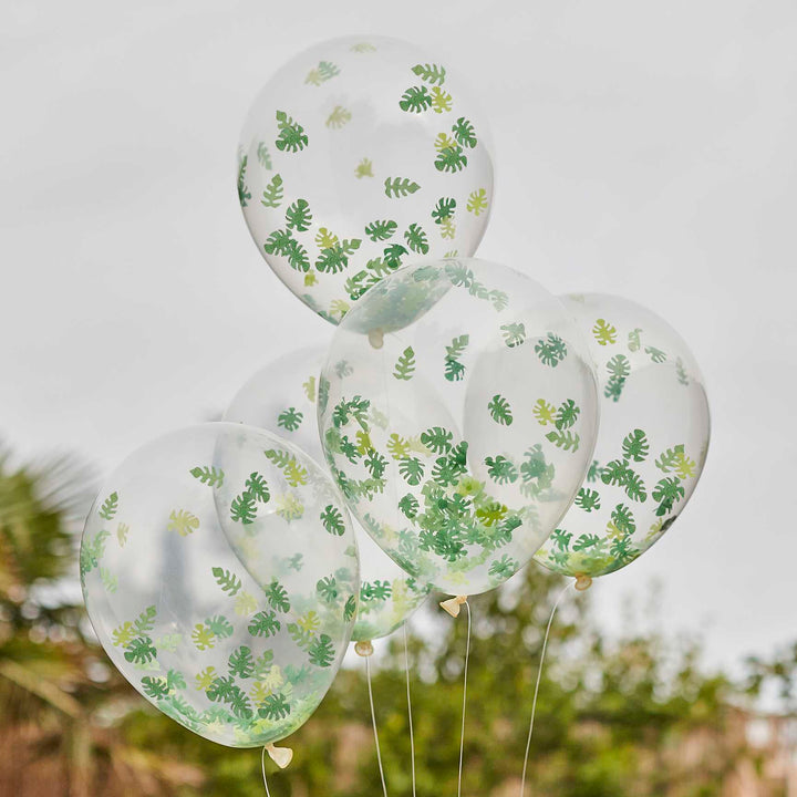 Balloons Jungle Confetti Balloon Bundle x 5