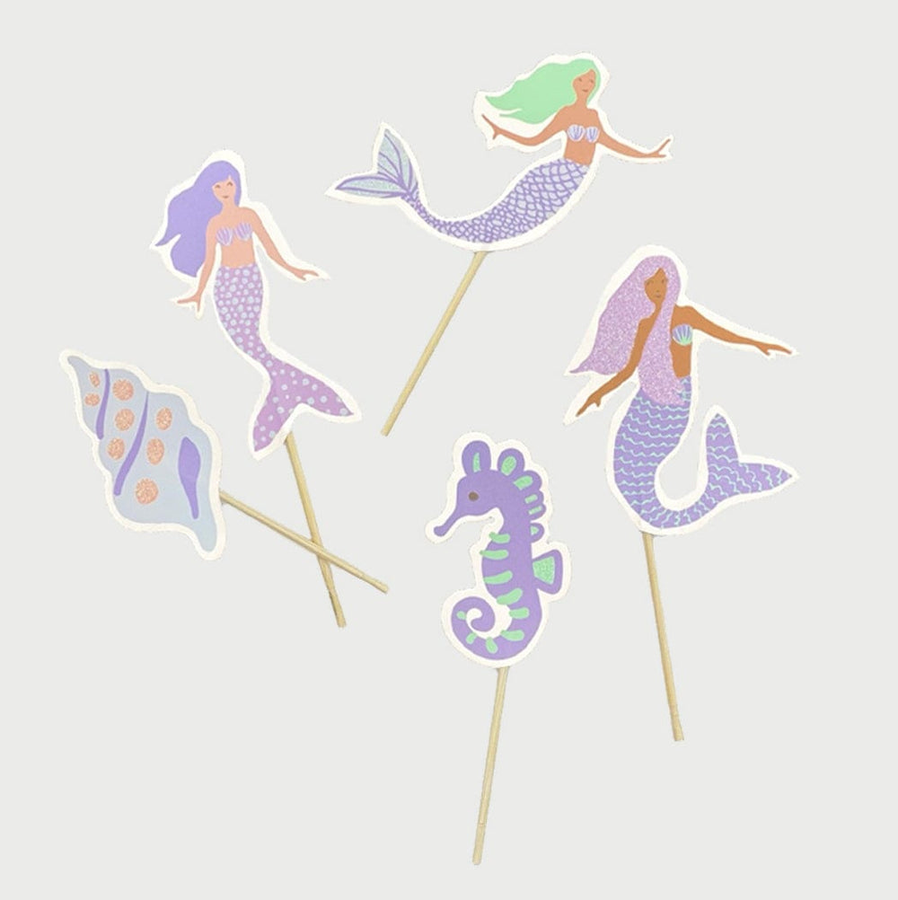 Cake Decorating Supplies Magical Mermaid Cupcake Toppers x 10