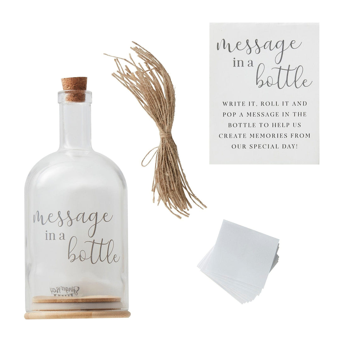 Wedding Ceremony Supplies Message in a Bottle - Wedding Guest Book Alternative