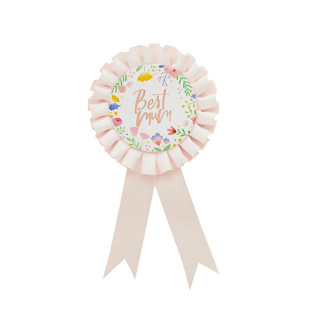 Rosette Mothers Day Best Mum Badge