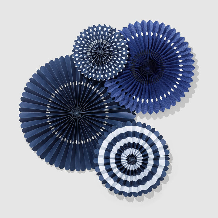 Party Supplies Navy Party Fans