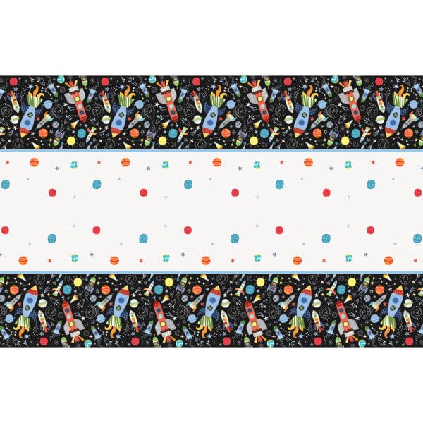 Party & Celebration Outer Space Rectangular Plastic Table Cover
