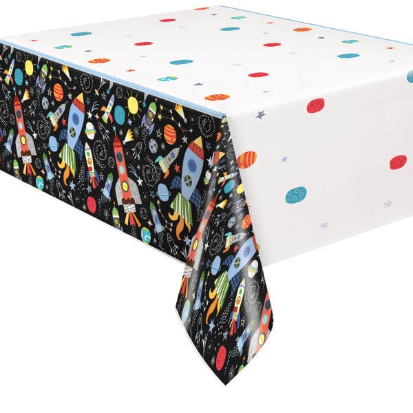 Party & Celebration Outer Space Rectangular Plastic Table Cover