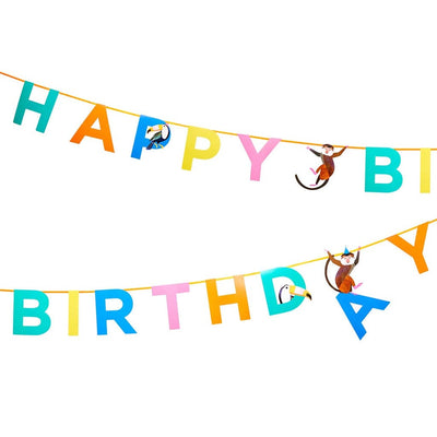 Bunting Party Animals Happy Birthday Bunting