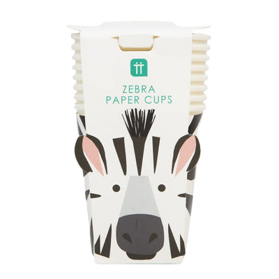 party cups Party Animals Zebra Cups x 8