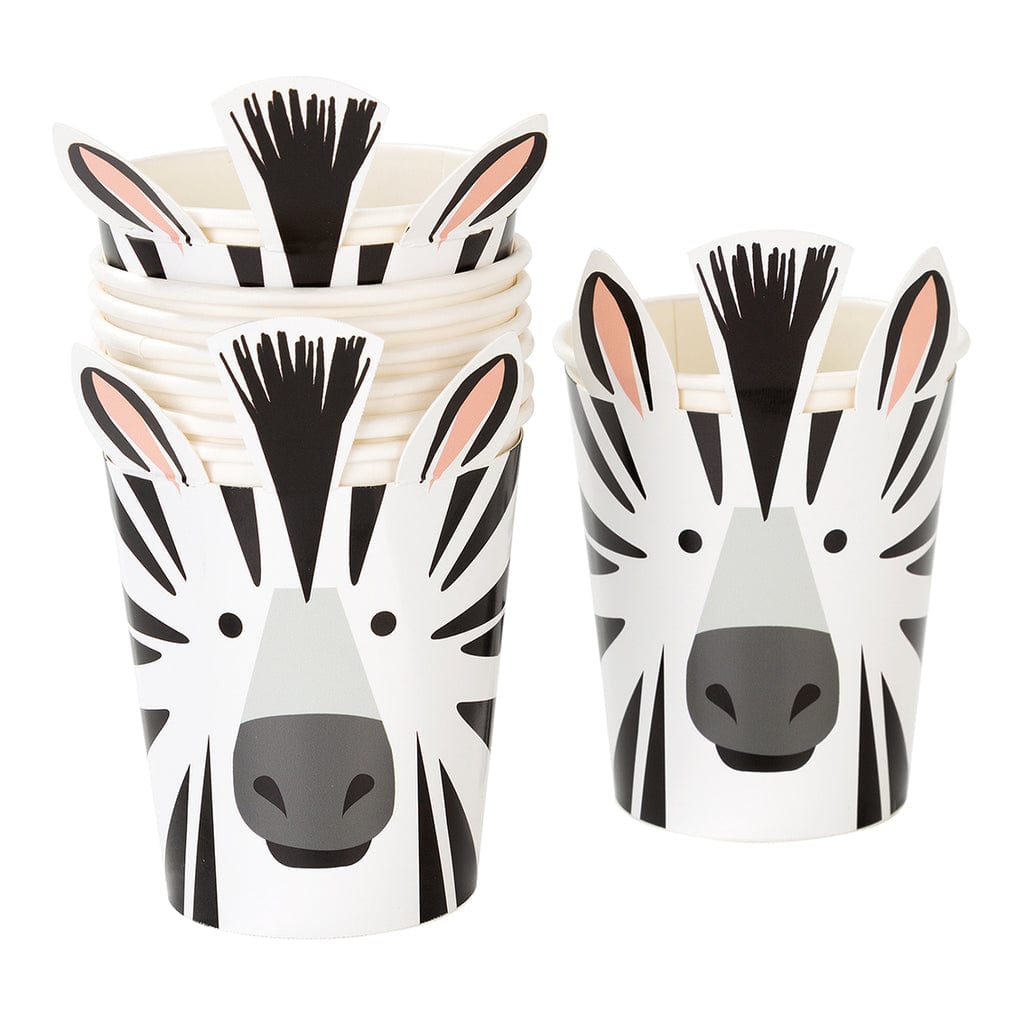 party cups Party Animals Zebra Cups x 8