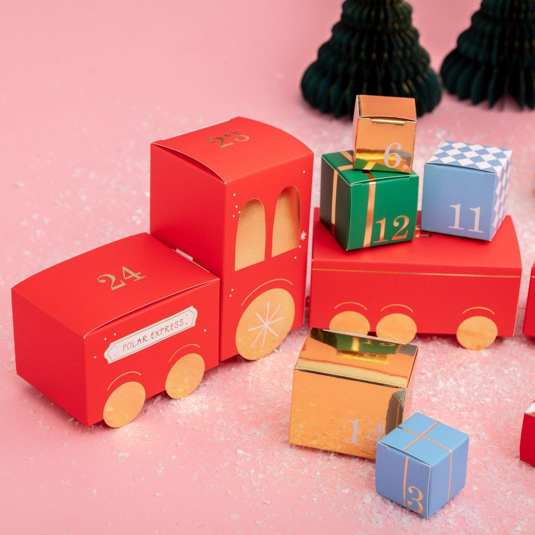Party Deco - Polar Express Train - Christmas Advent Calendar Boxes Advent Calendars Polar Express Train - Christmas Advent Calendar Boxes