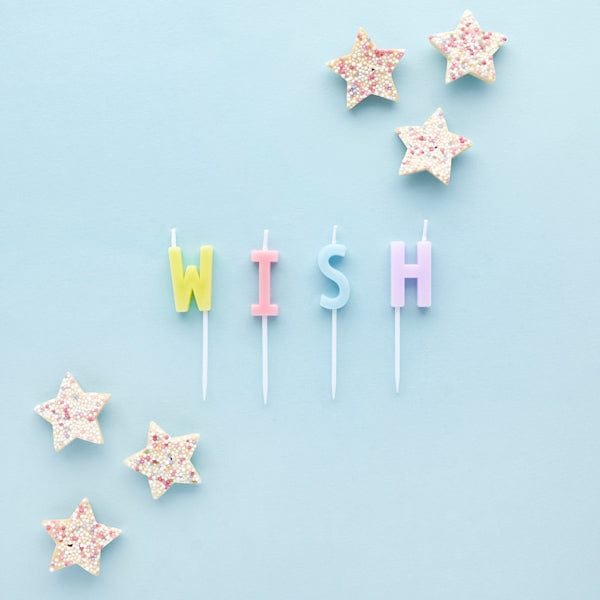 Party Supplies Pastel Birthday Wish Candles