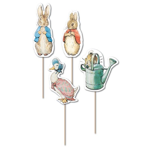 Cake Topper Peter Rabbit Cupcake Cake Toppers - set of 12