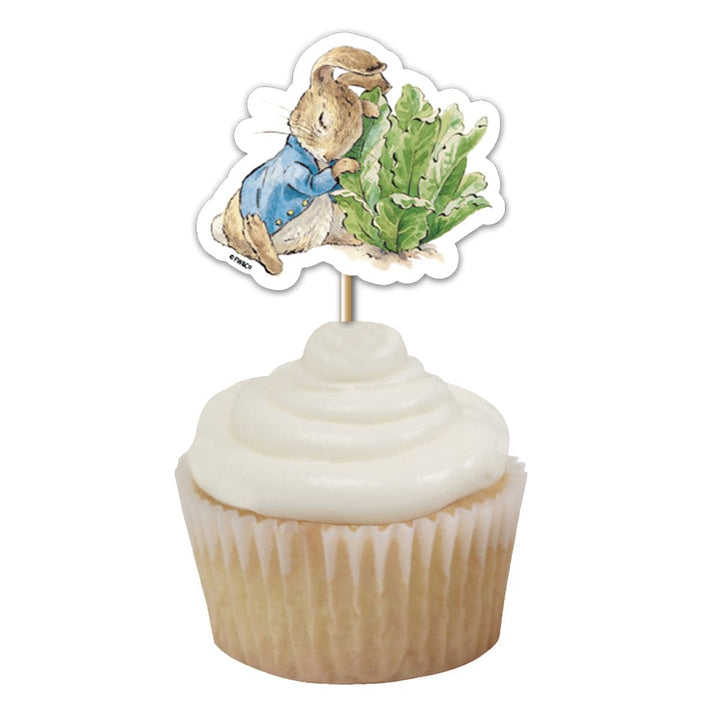 Cake Topper Peter Rabbit Spring Meadow Cake Toppers x 12