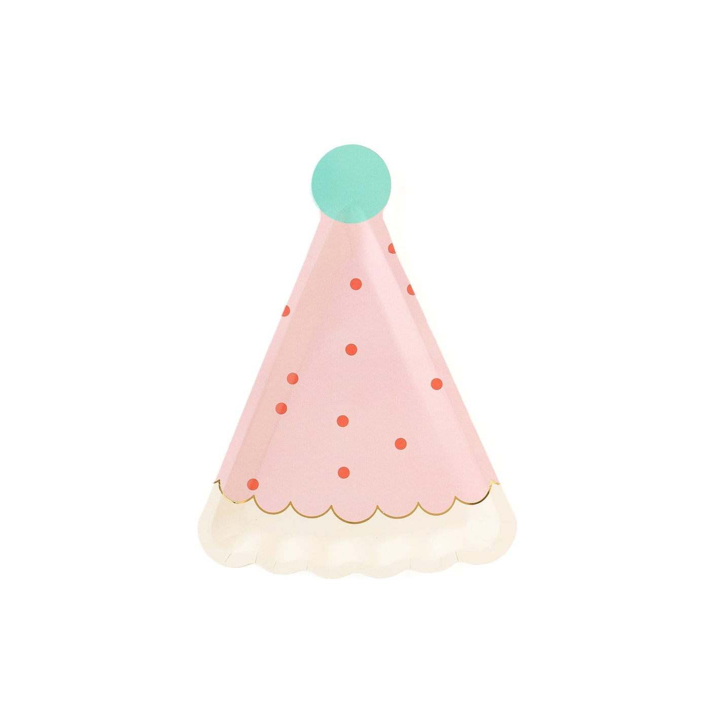 Party Supply Kits Pink Birthday Hat Shaped Party Plates x 8