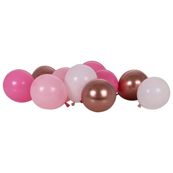 Balloons Pink Blush & Rose Gold Balloon Mosaic 40 x Balloon Pack