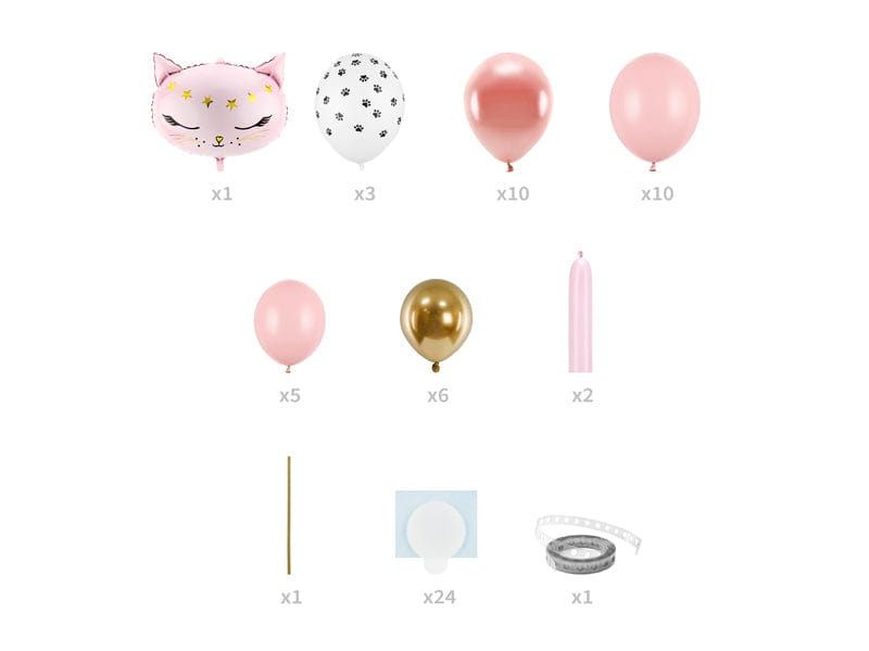 Balloon Kits Pink Cat DIY Balloon Column kit