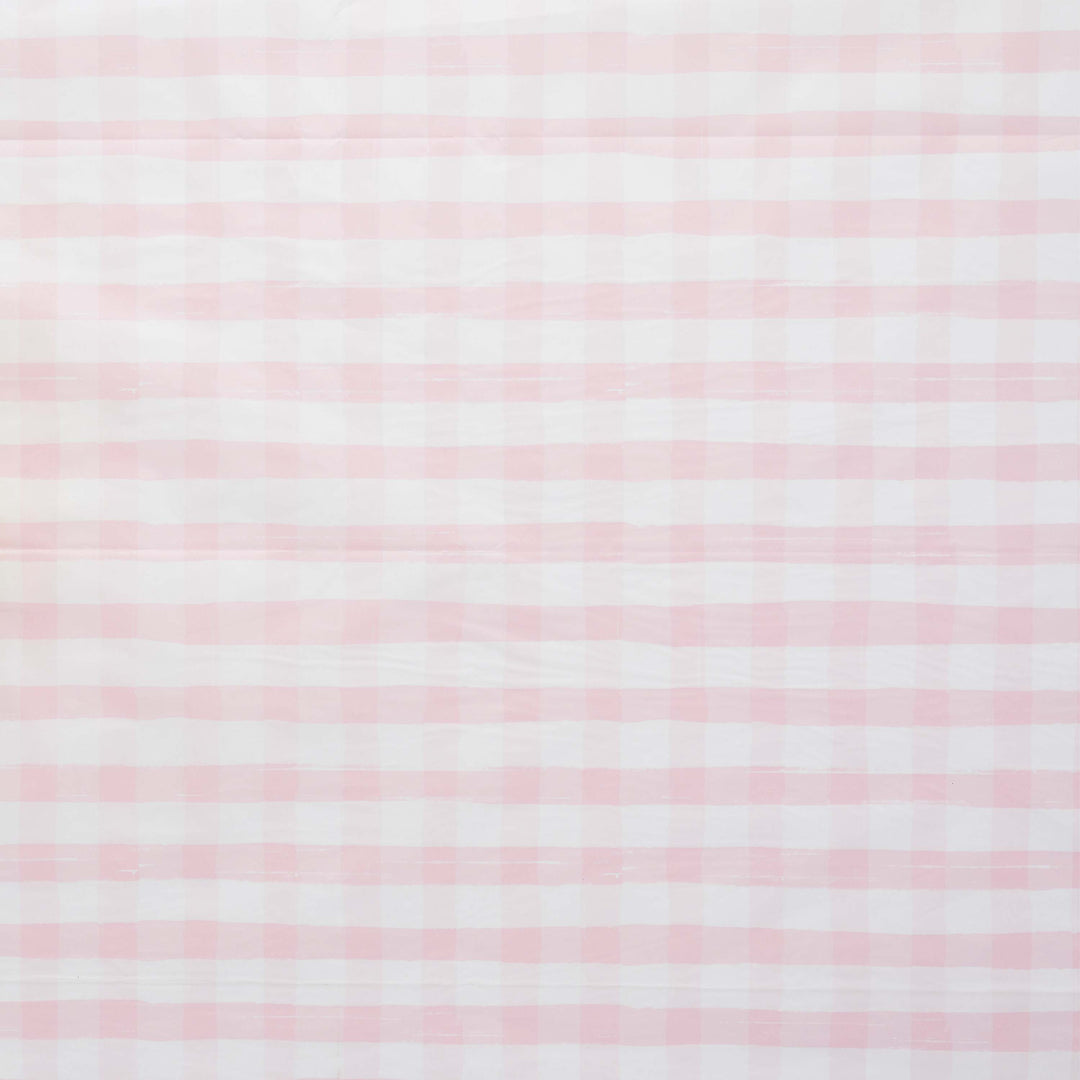 Tablecloths Pink Gingham Paper Tablecloth