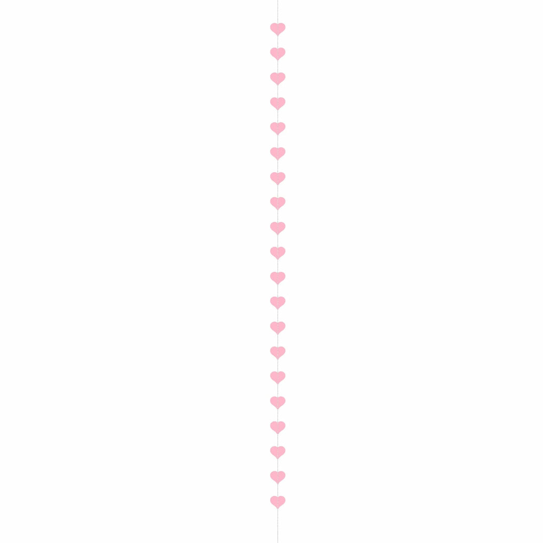 Bunting Pink Hearts Valentine's Garland - 3m