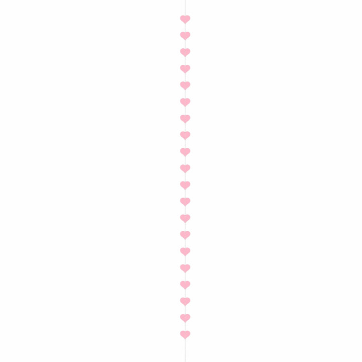 Bunting Pink Hearts Valentine's Garland - 3m