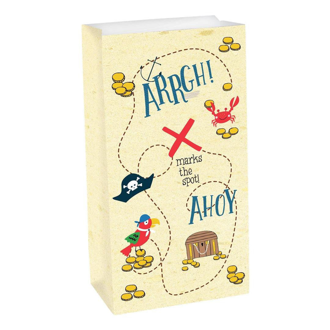 Pirate Party Supplies - Ahoy Pirate Party Bags x 8 Party Supplies Ahoy Pirate Party Bags x 8