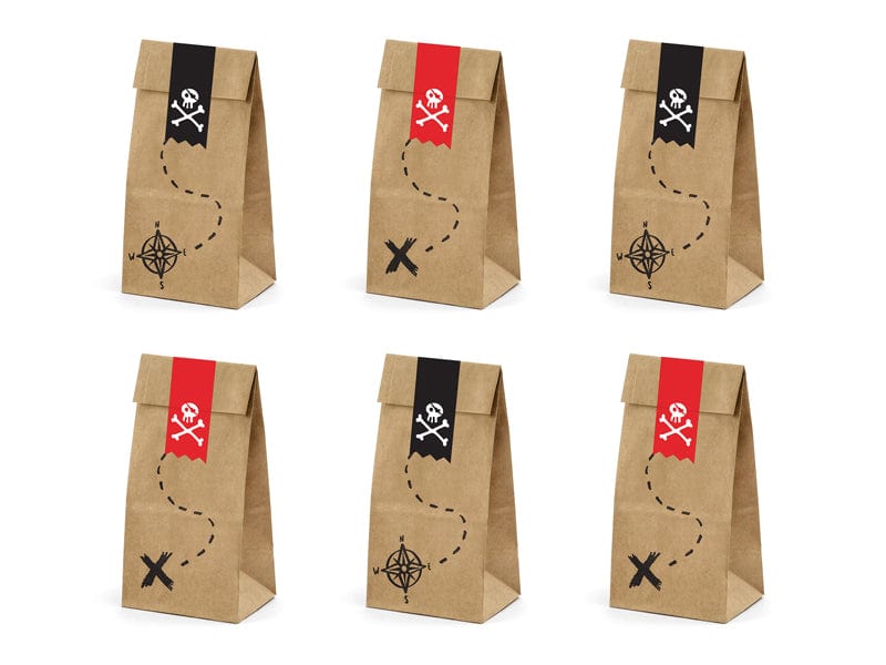 Pirate Party Supplies - Pirate Party Bags  Party Supplies Pirate Party Bags x 6