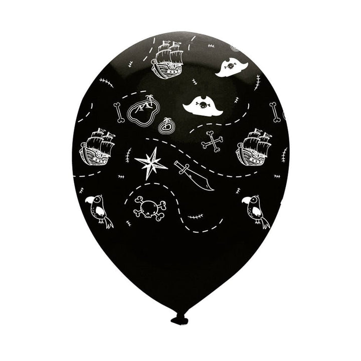 Balloons Pirate's Map 12in Latex Balloons x 6