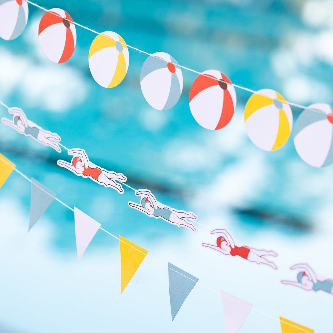 Party Supplies Pool Party Mini Banner Set