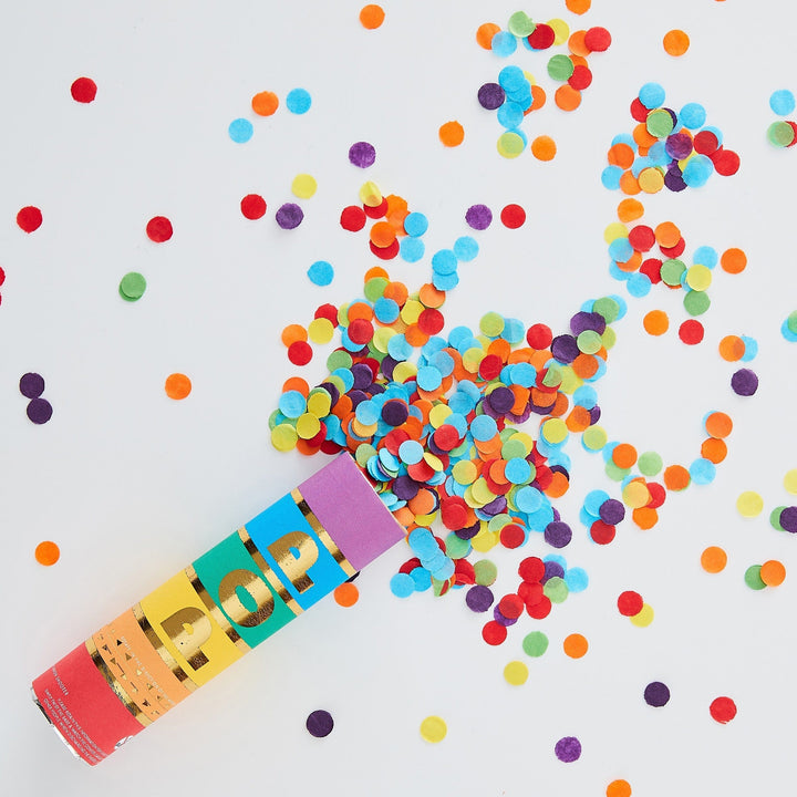 Party Supplies Rainbow Biodegradable Confetti Cannon