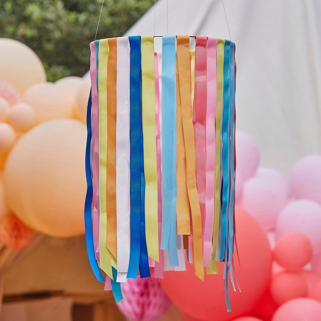 Party & Celebration Rainbow Hanging Festival Ribbon Hoop
