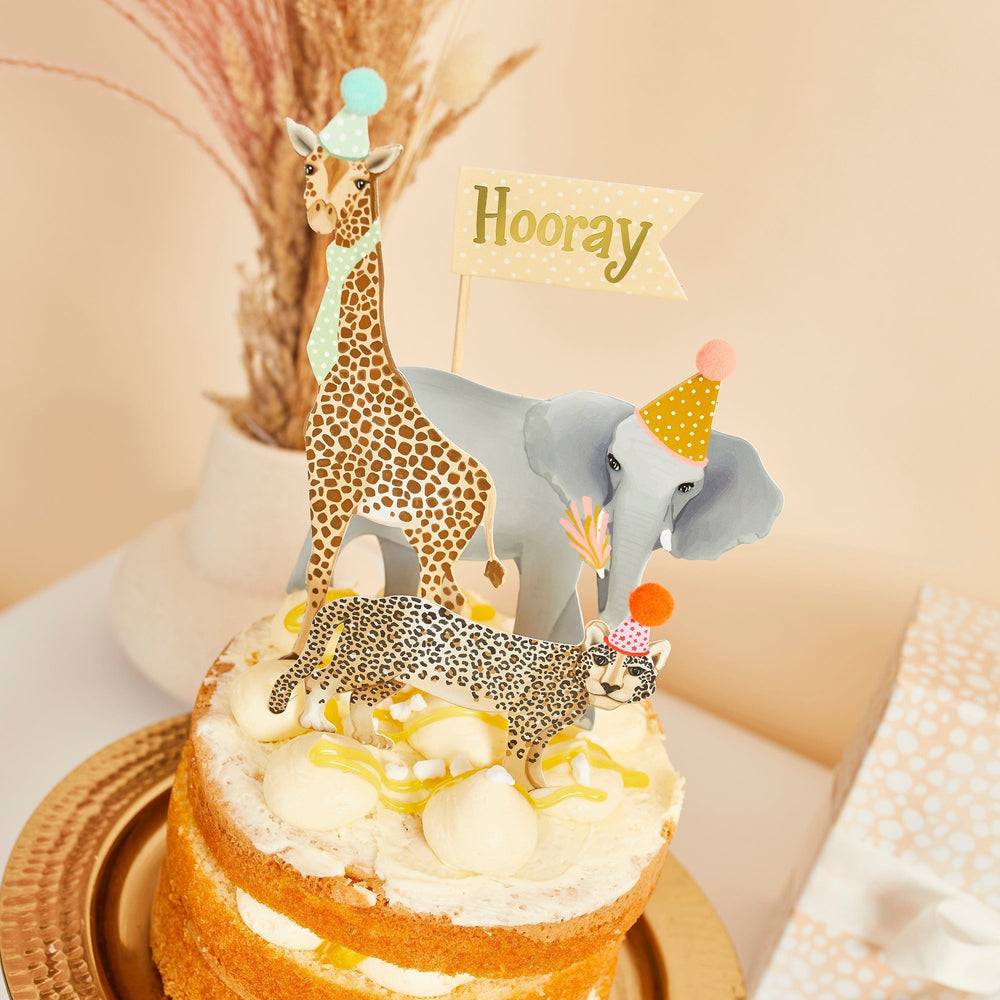 Cake Decorating Supplies Safari Animal Party Cake Toppers