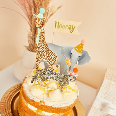Cake Decorating Supplies Safari Animal Party Cake Toppers