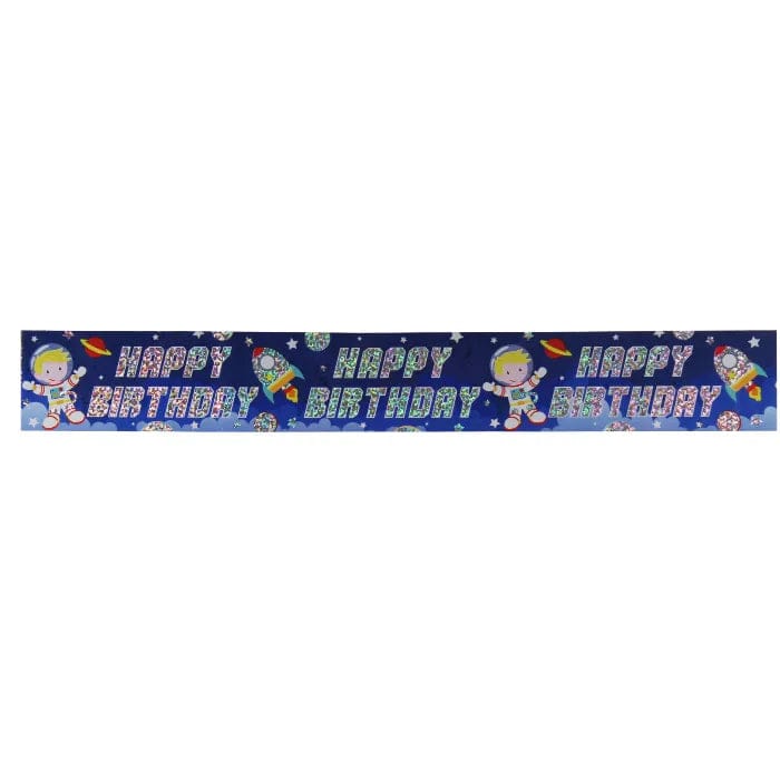 Banners Space Boy - 9ft Birthday Banner
