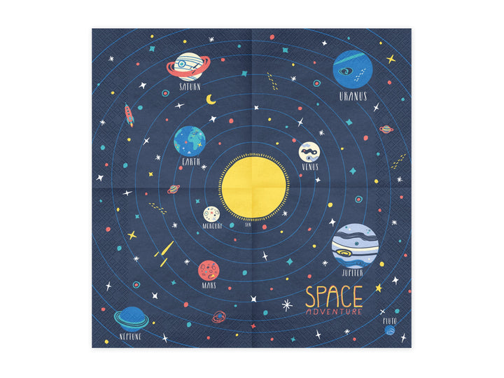 Paper Napkins Space Party Paper Napkins x 20