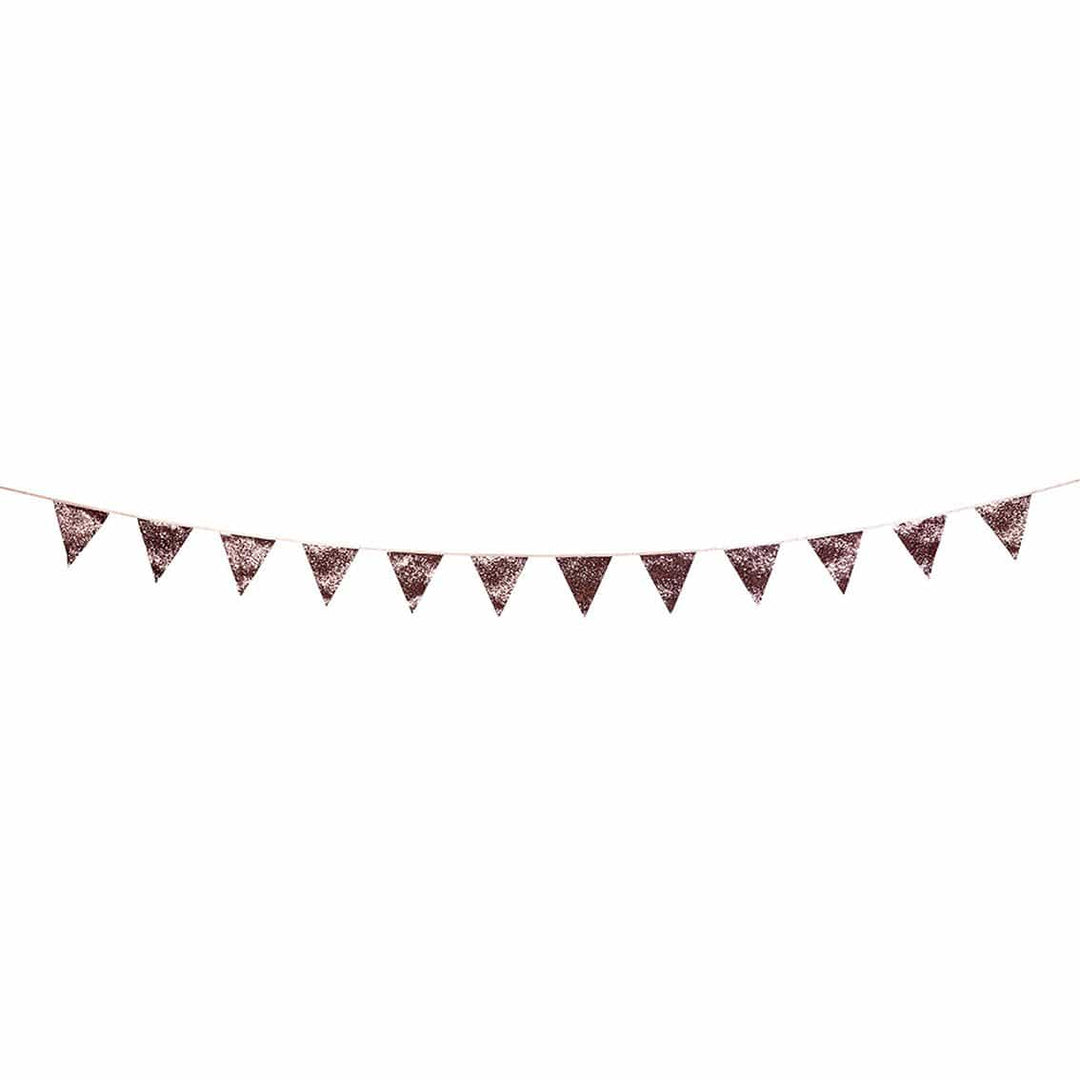 Talking Tables Party Decorations - Luxe Pink Glitter Bunting, 3M Bunting Luxe Pink Glitter Bunting, 3M