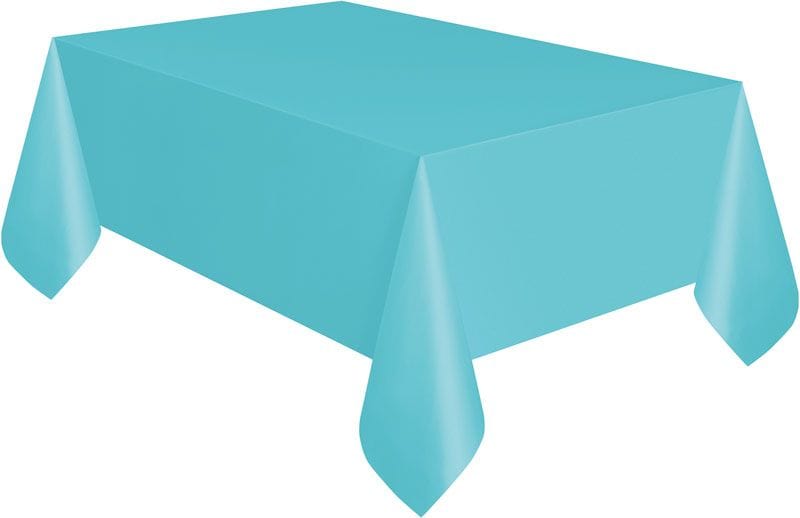 Teal Plastic Table Cover