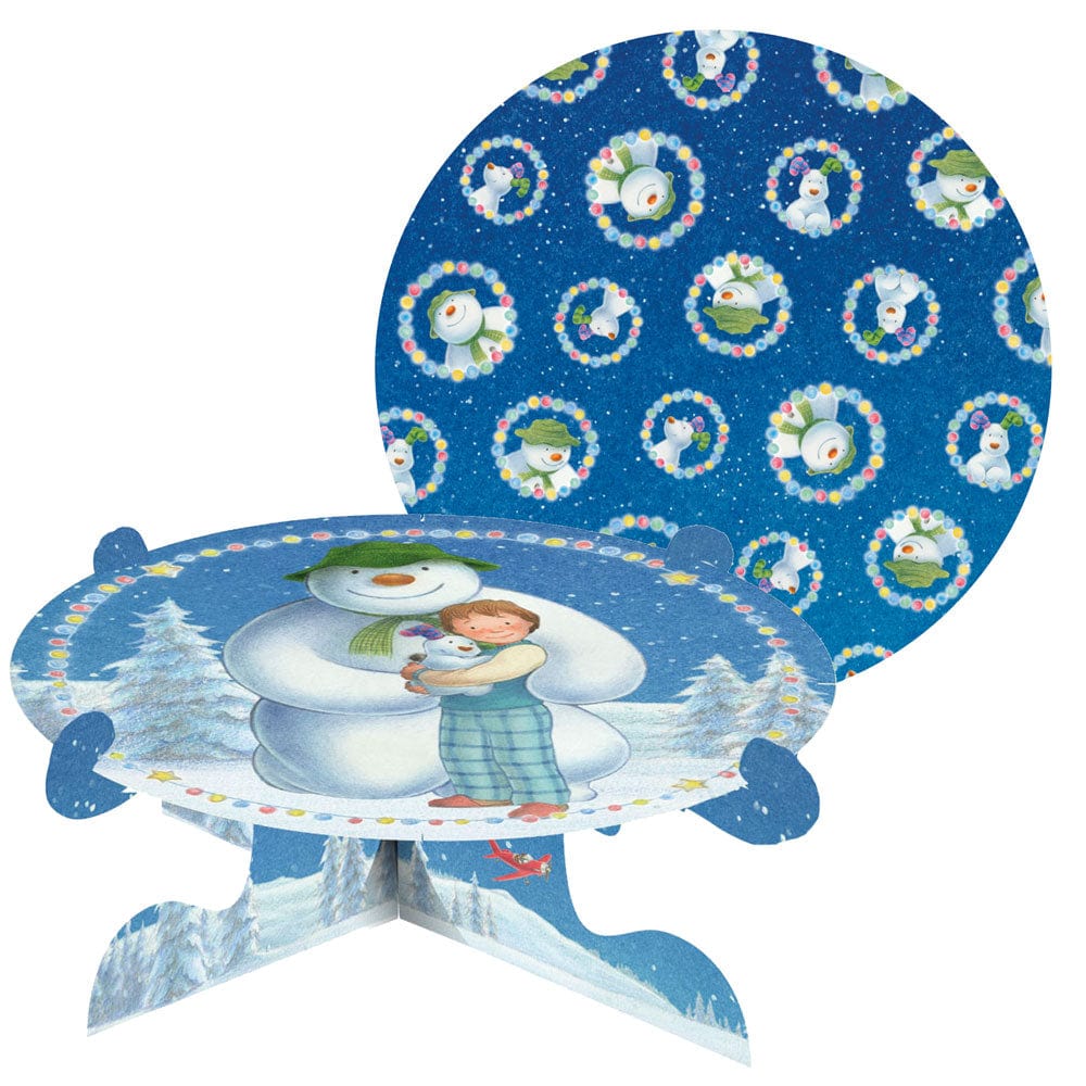 Cake Decorating Supplies The Snowman and The Snowdog Christmas Cake Stand