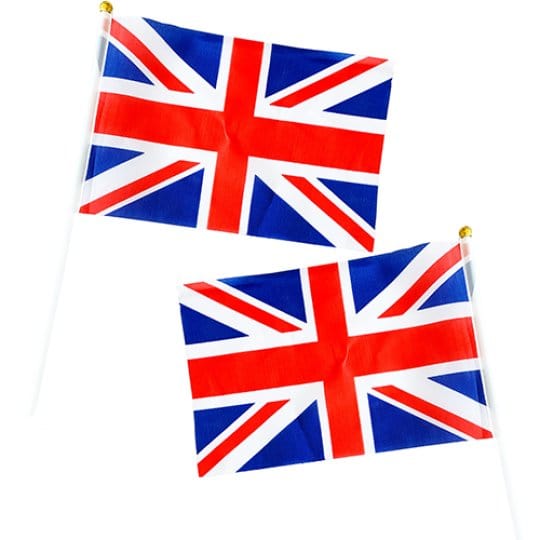 flag Union Jack Hands Flags - pack of 6