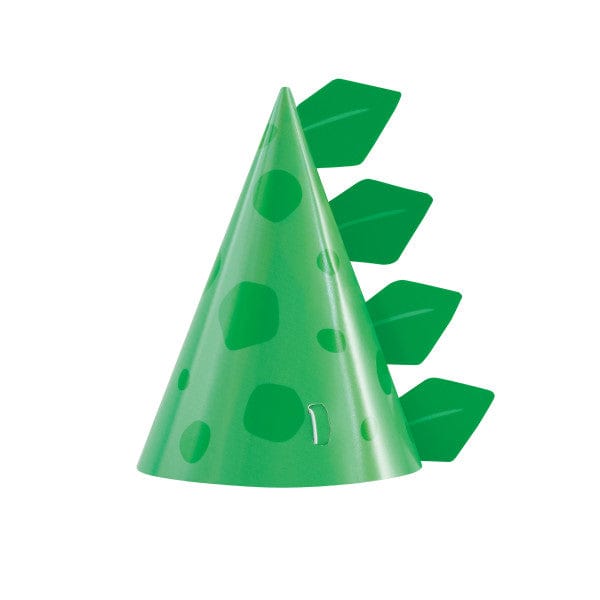 Unique Party - Dinosaur Party Blue & Green Dinosaur Party Hats x 8 Party Supplies Blue & Green Dinosaur Party Hats x 8