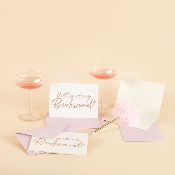 Party Supplies Will you be my Bridesmaid Cards - 5 pack